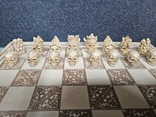 Small Gothic Skulls Chess set
