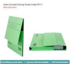 Railex Emerald Green Foolscap Pocket Folder PF7-3