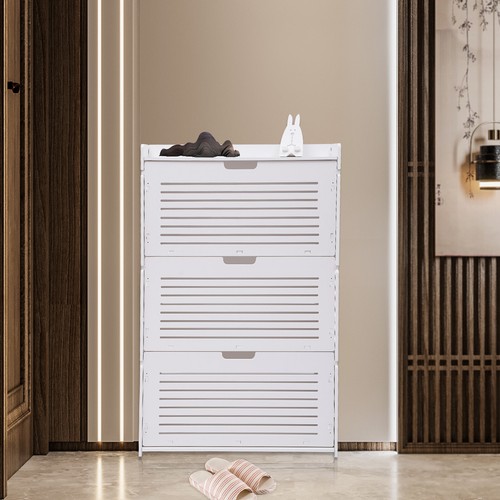 Layer shoe organizer - 3-layer, white
