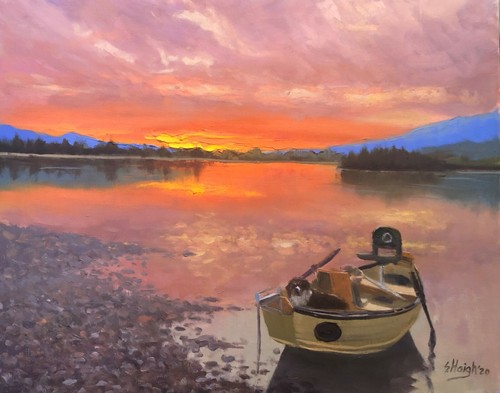 Original oil painting montana - original,
