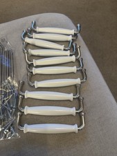 IKEA KLINGSTORP Handle Off-White/Chrome-Plated 141mm (x10) – Used – Quantity