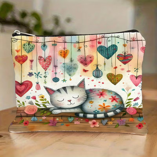 Cat themed make storage - cat, up