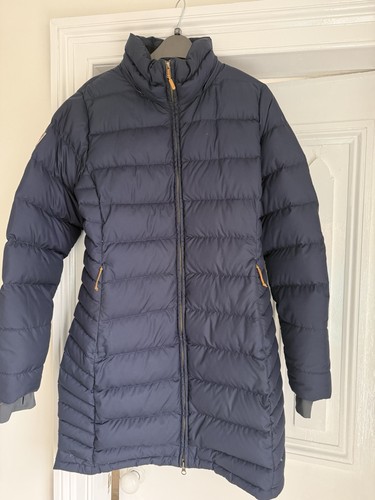 Rab ladies navy down parka - down,