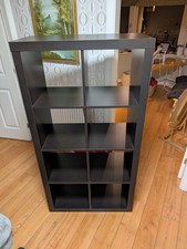 Ikea kallax black 4x2 shelving unit