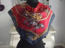 Pure silk scarf horse and carriage