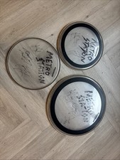 Signed Metro Station Drum Skins 1st Edition From 2009.