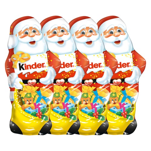 Kinder chocolate santa - santa, claus