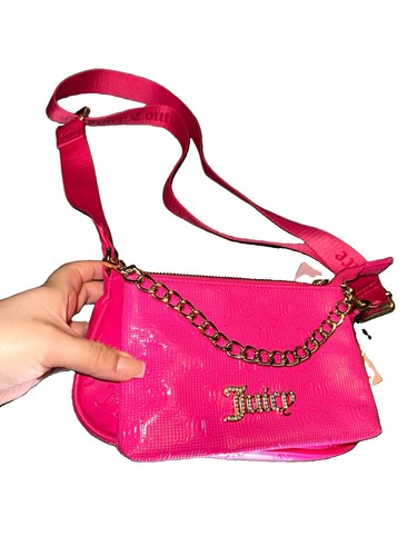 Juicy couture pink patent logo - pink,