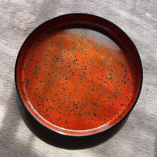 Red black lacquer - red, tray