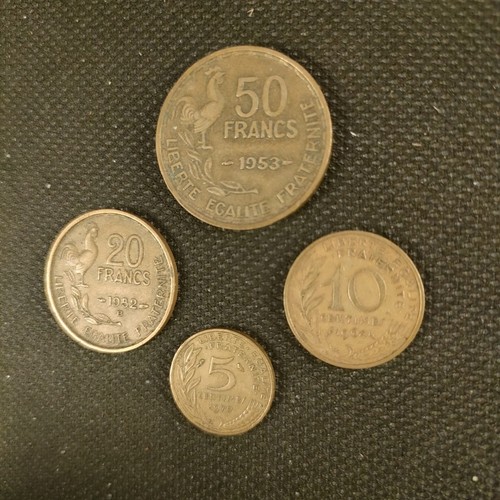 Set vintage french coins - french, coins.