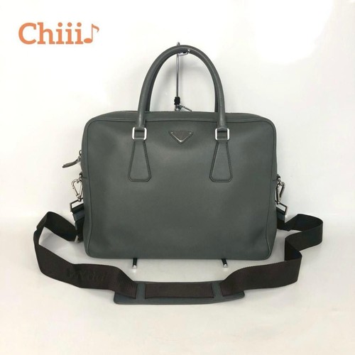 Prada saffiano briefcase - saffiano,