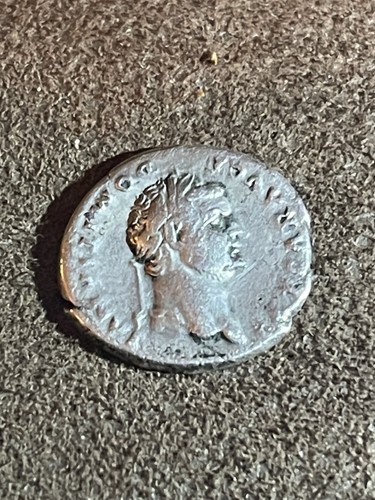 Roman silver denarius - silver,