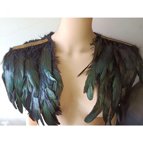 Feather shawl cape women - shawl,
