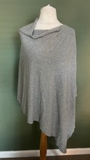 Cadenza Cashmere Poncho Grey