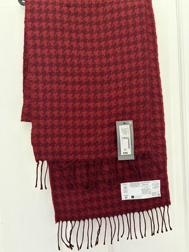 Men wool mix red scarf - m&s,