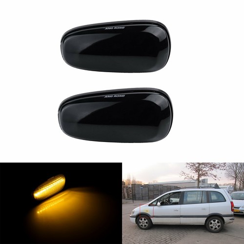 Black lens led side repeater - black,