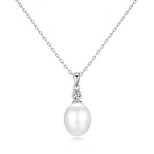 Sterling Silver White Pearl