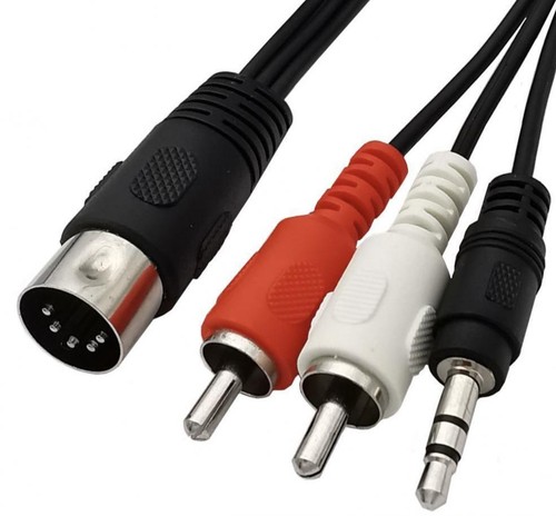 Pin din dual rca - to,