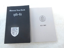 MASONIC YEAR BOOKS X 2, 1981/82 & 1987 (CAMBRIDGESHIRE)