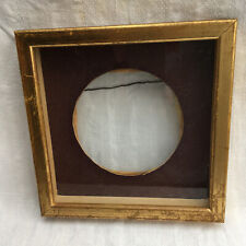 Vintage gold wood glass pot