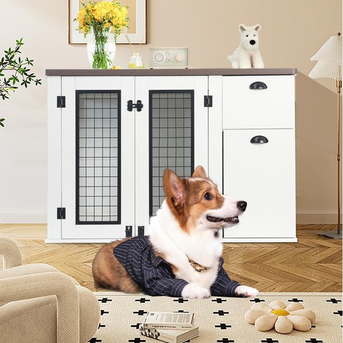 Dog crate furniture - crate, w/