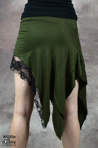 Cotton lycra skirt lace - lycra,