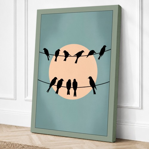 Birds wires minimalist - birds,