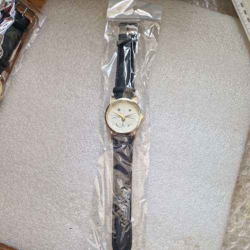 Ladies cat shaped watch with - cat,