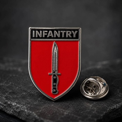 Infantry enamel pin - infantry,