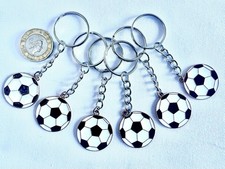 6  FOOTBALL KEYRINGS PARTY BAG