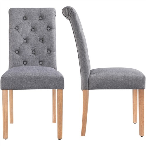 Dining chairs 2pcs fabric - dining,