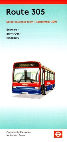 Route 305 london bus timetable - bus,