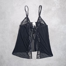 Open Front Mesh Cami Top