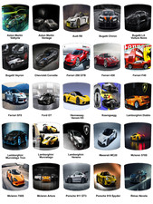 Supercars Sport cars Ceiling Lampshade Table Lamp shades Pendant lampshades