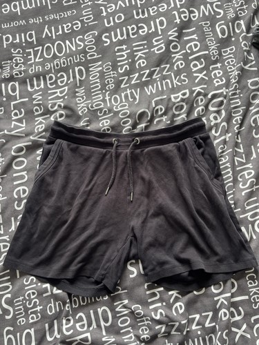 Woman black lounge shorts - black,