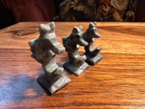 Vintage carved soapstone sea - carved,