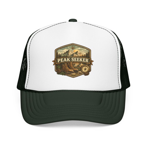 Mountain adventure trucker hat - trucker,
