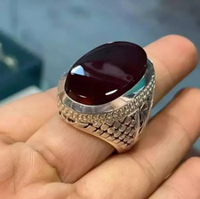 Blood Red Yemeni Aqeeq Ring