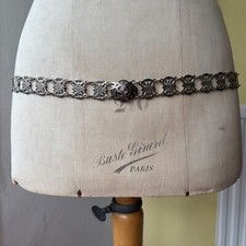 Vintage Silver Metal Chain Belt | nurses belt chain belt, silver metal belt,