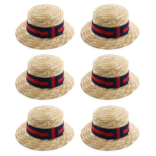 Deluxe straw boater - boater, hat