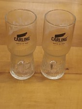 2x Carling Half Pint Glasses  Brand New 