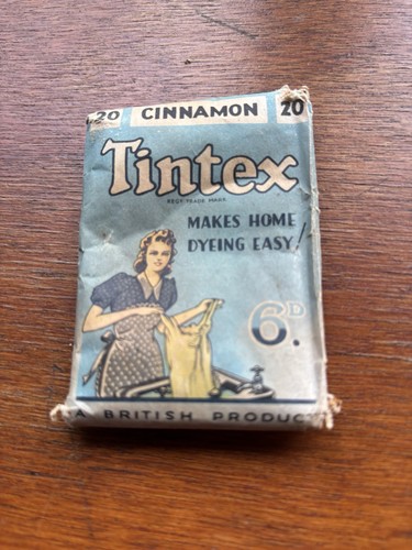 Vintage tintex fabric - tintex, dye
