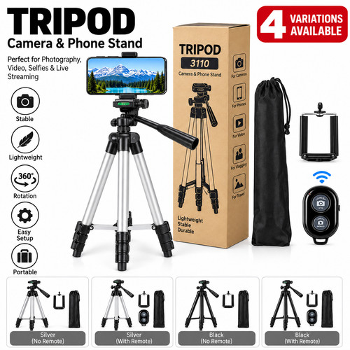 Lightweight aluminium tripod - aluminium,