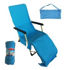 Sun Lounger Mate Beach Towel Chair Cover Lounger Chair Cover With 3 Pockets