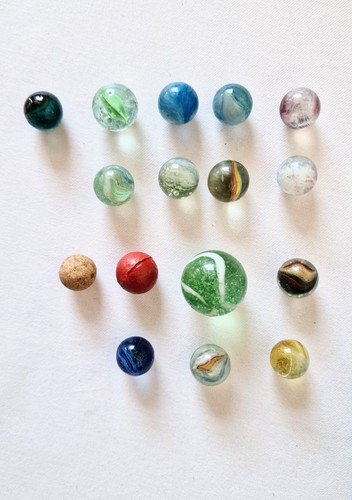 Job lot vintage marbles mixed - job,