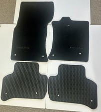 Genuine Jaguar XF 2016 Rear Rubber Car Mats x2-FV6JA +Front Plush UX63 2017 