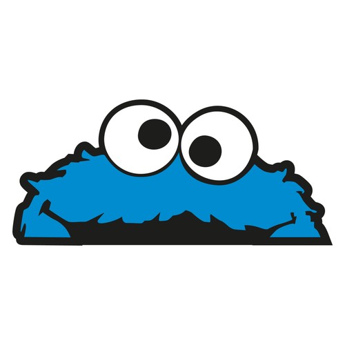 Cookie monster vinyl decal - monster,