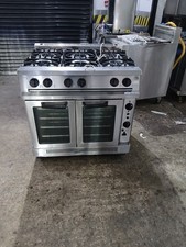 Falcon Dominator 6 Burner Cooker Nat Gas With Convection Oven Single Phase 13amp