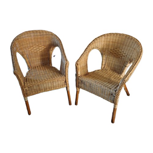 Ikea agen chairs wicker pair - chairs,