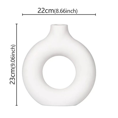 Nordic circular vase hollow - vase,